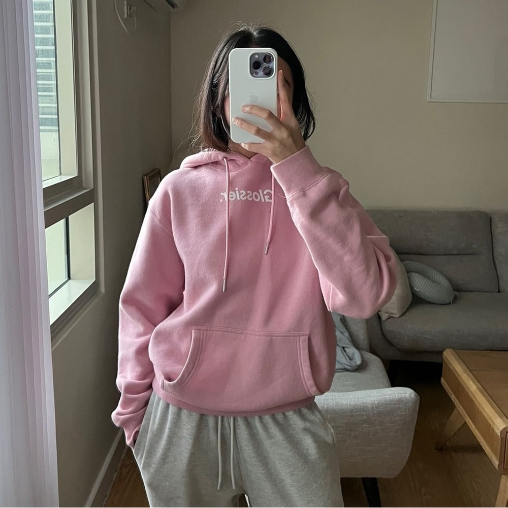 Pink Glossier Sweatshirt Hoodie